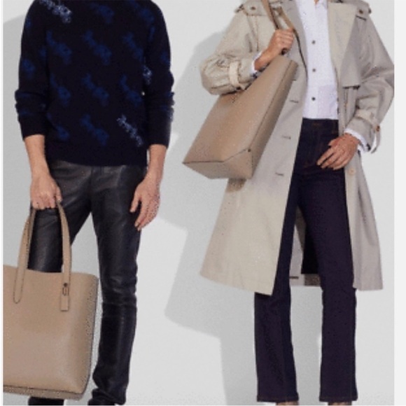 Coach Gotham Tote 34 Leather Bag C0239 Macadamia Pebbled Leather - Picture 16 of 16